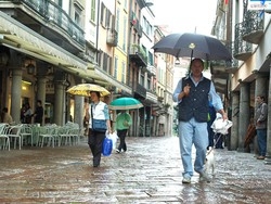 Varese, freddo e tanta acqua Due giorni di maltempo