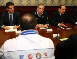 Fiat; Berlusconi: Su Pomigliano pronti convocare parti sociali
