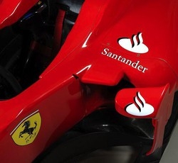 F1/ Ferrari: Dal 2010 marchio Banco Santander sulle Rosse