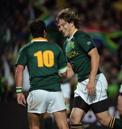 Rugby/ Tri-Nations: Sudafrica padrone, All Blacks battuti 32-29