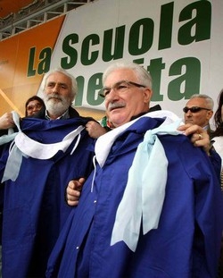 Scuola, manifestazione Cisl innesca polemica Bonanni-Gelmini