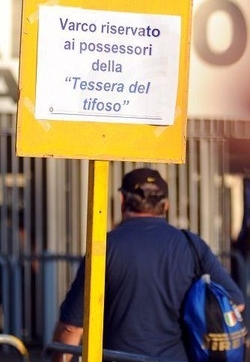 Tessera tifoso/ 522 mila le richieste, una su tre non emessa