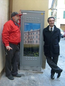 Varese, in centro storico paesaggi sulle centraline