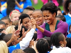 Michelle Obama ama le patatine fritte