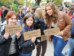 &laquo;Scioperiamo per poter studiare&raquo; I ragazzi del Manzoni protestano