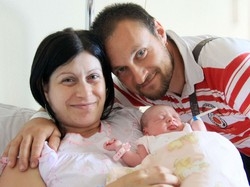Salvata dall’alluvioneE’ nata la piccola Chiara