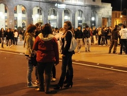 Movida a rischiosenza taxi di notte
