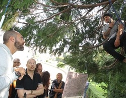 Anche Max Laudadio con Michele
«io sono con te e con i cipressi»