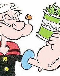 Il cacciatore dei bufale smonta Popeye
«Il ferro negli spinaci? Solo un errore»