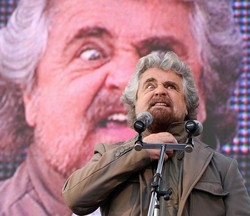Il voto truccato
del grillo delirante