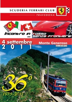 Varese, domenica il Ferrari Club in Svizzera con il Ponte del Sorriso