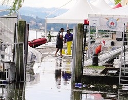 L’onda del lago sulla Schiranna
Esondazione? No, solo pioggia