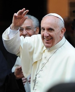 Lucia Uva ricevuta
da papa Francesco