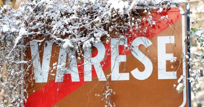 Primi fiocchi di neve a Varese