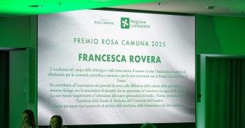 Premio Rosa Camuna alla professoressa Rovera, Università dell’Insubria e ASST Sette Laghi