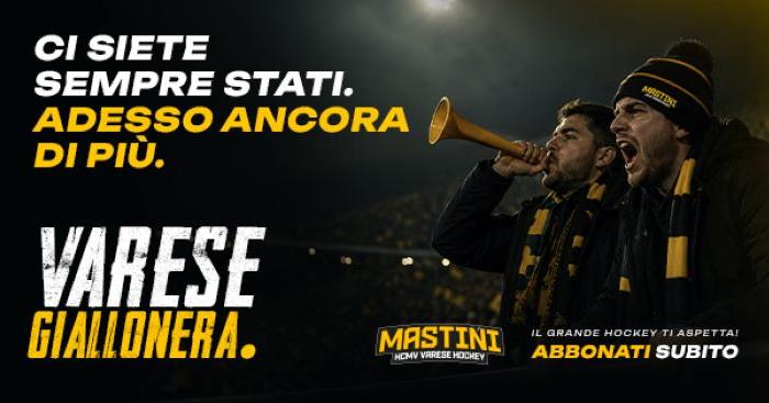 Hockey, via alla campagna abbonamenti dei Mastini: si parte il 20 giugno, prezzi ridotti