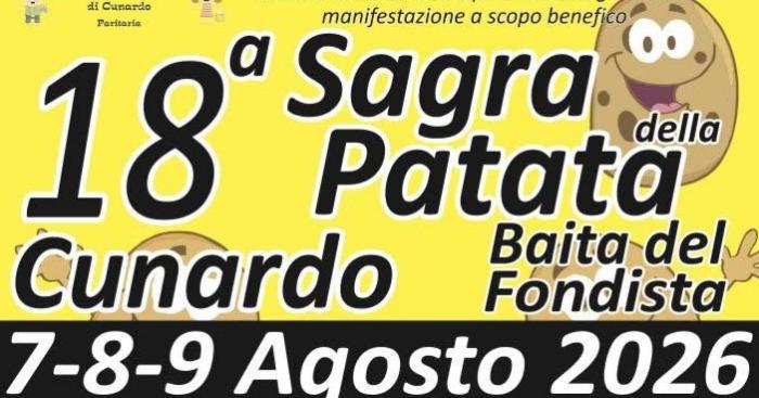 A Cunardo torna la Sagra della Patata: tre giorni di gusto per sostenere la scuola dell’infanzia