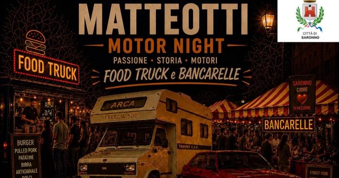 Motori, street food e divertimento: il quartiere Matteotti accende la notte con la Motor Night