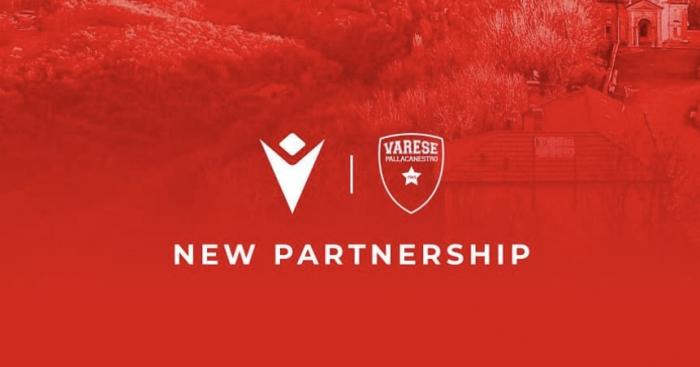 Pallacanestro Varese torna a vestire Macron: nuova partnership pluriennale