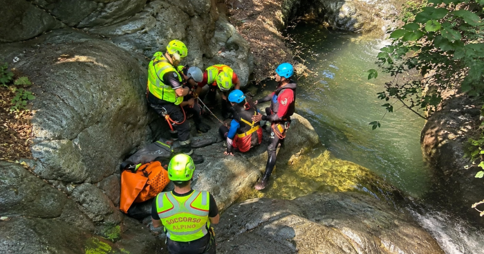 Bloccati dal maltempo in un canyon: salvati cinque escursionisti francesi nel Verbano