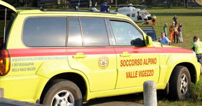 Scivola nel burrone per salvare il cane: escursionista di Sesto Calende soccorso a Druogno