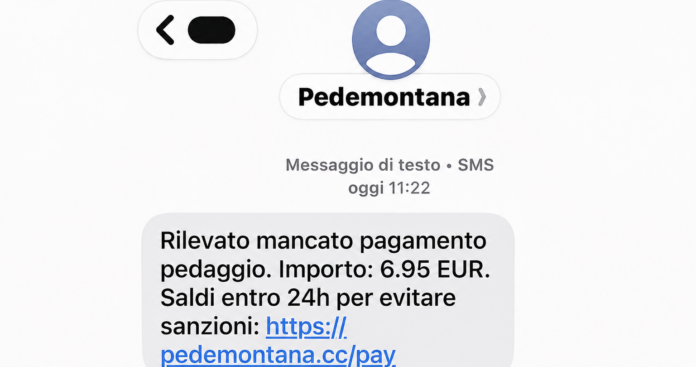 Pedemontana, allarme phishing: attenzione alle false richieste di pagamento del pedaggio