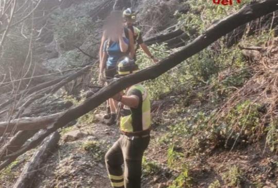 I Vigili del fuoco salvano gruppo di escursionisti inglesi in difficoltà al Sasso del Fungo