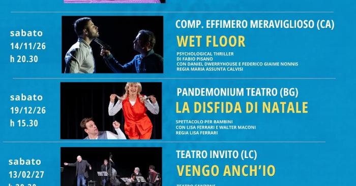 Cinque sabati a teatro: Lavena Ponte Tresa inaugura una nuova rassegna fino a marzo