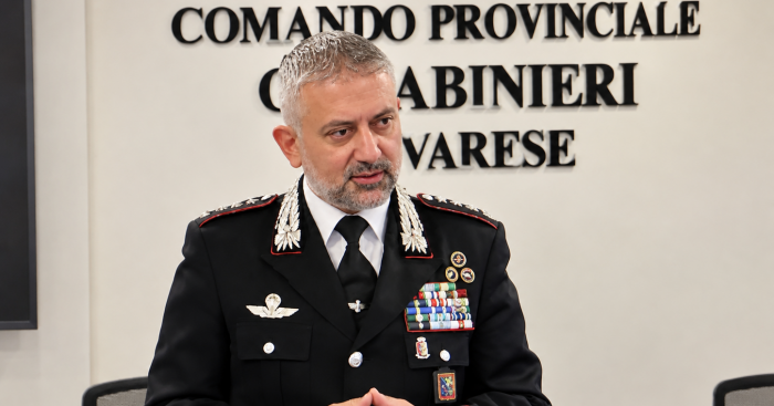 De Vico alla guida dei Carabinieri di Varese: «Sicurezza, ascolto e prevenzione tra i giovani»