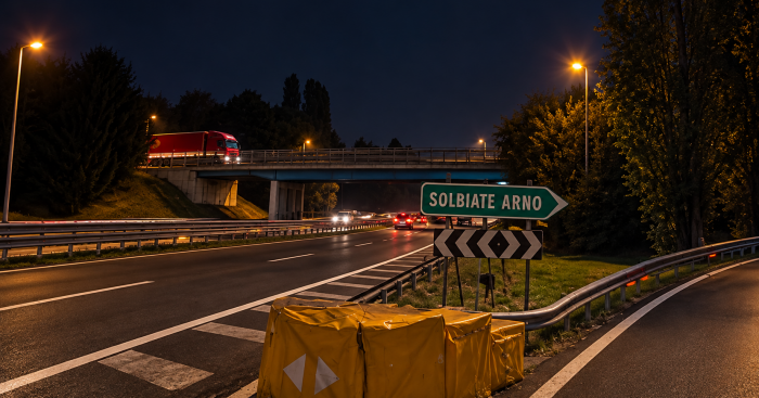 A8, nuova notte di chiusura tra Castronno e Solbiate Arno: ecco quando e percorso alternativo
