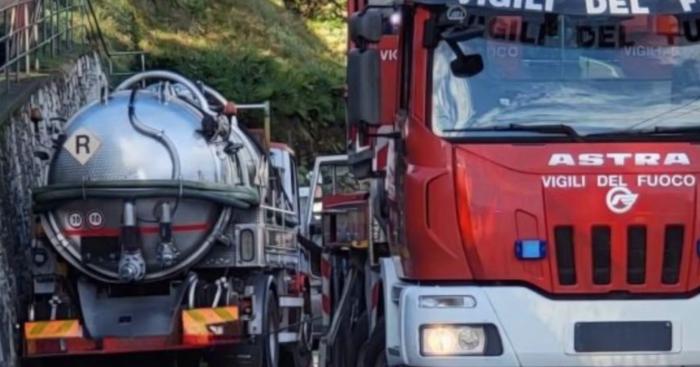Baveno, muore schiacciato dall’autocisterna: la vittima è Andrea Rampinelli, 48 anni di Busto Arsizio