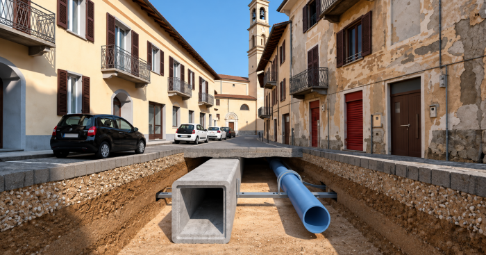 Germignaga, al via i lavori alla rete fognaria: intervento da 1.400 litri d’acqua al secondo