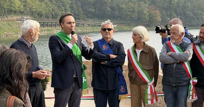 Inaugurata la ciclopedonale del Lago di Ghirla. Cosentino: “Dedicata a chi ci ha insegnato ad amare la Valganna”
